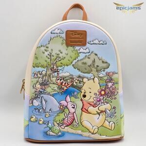 Loungefly Disney Winnie The Pooh Spring Scene Mini Backpack New